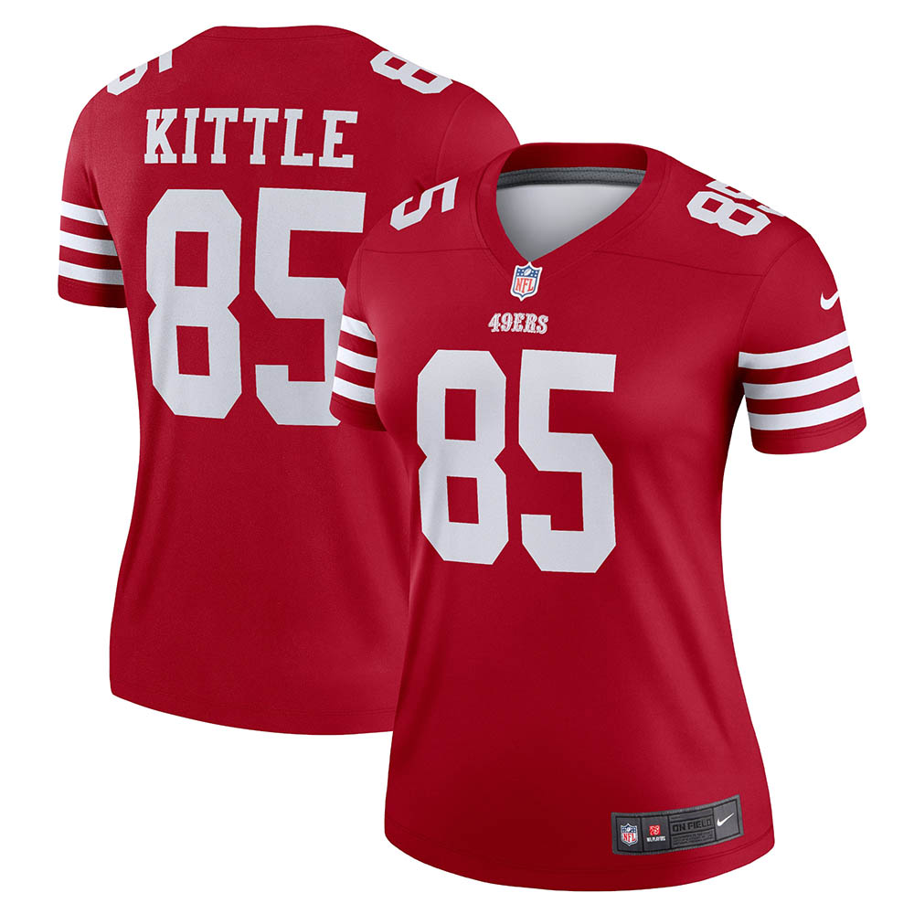 Women's San Francisco 49ers George Kittle Legend Jersey Scarlet